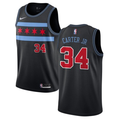 Nike Chicago Bulls #34 Wendell Carter Jr. Black NBA Swingman City Edition 201819 Jersey Men's